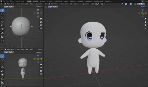 Getting started in character design in blender